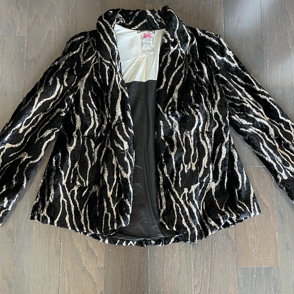 Animal Print Fur Coat